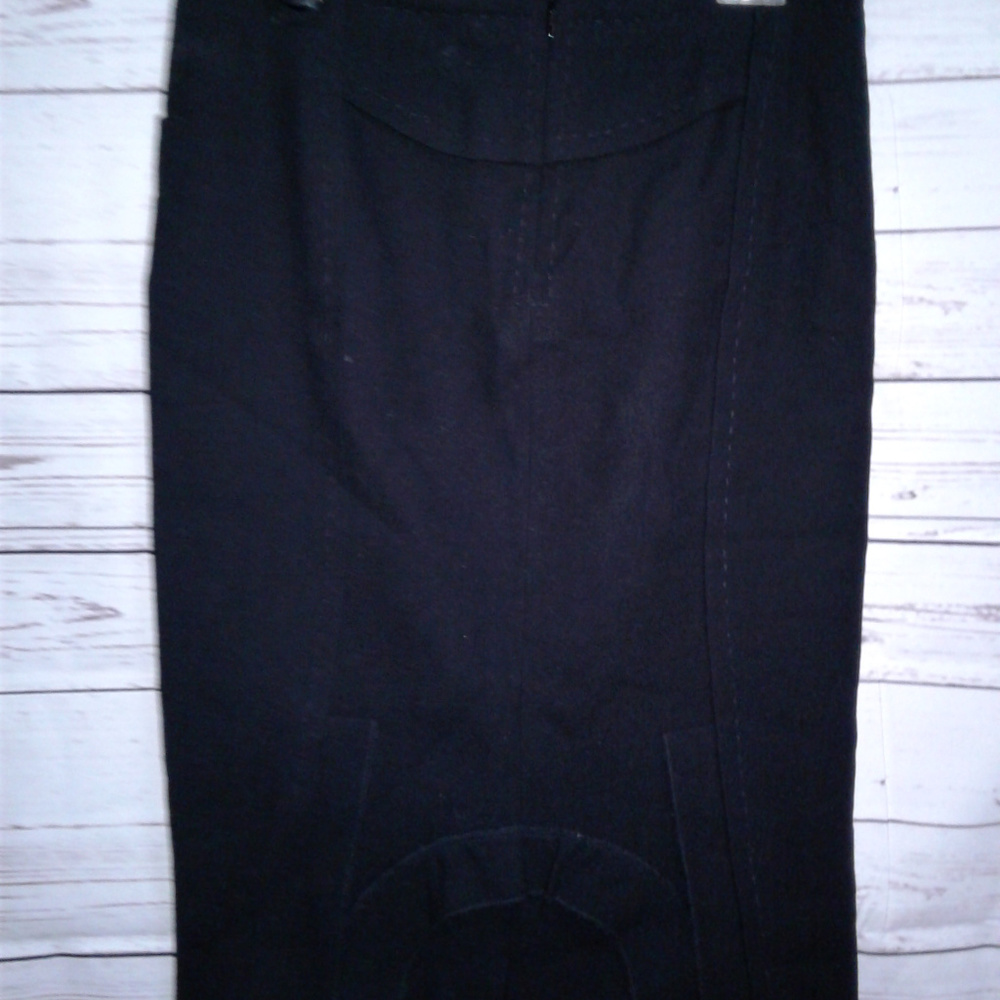Vera Wang Black Wool Skirt